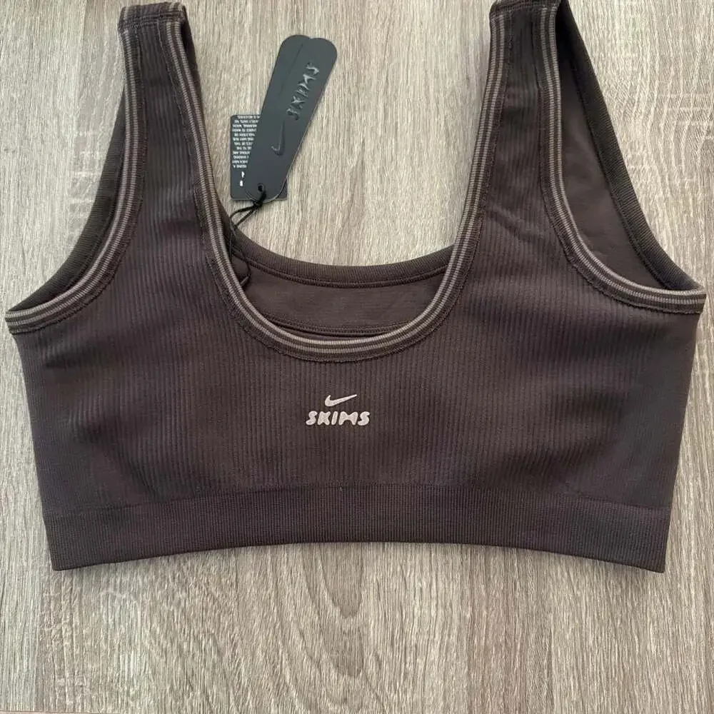 Nike x SKIMS Ribbed Seamless Women's Micro-Scoop Bra Size Small NWT